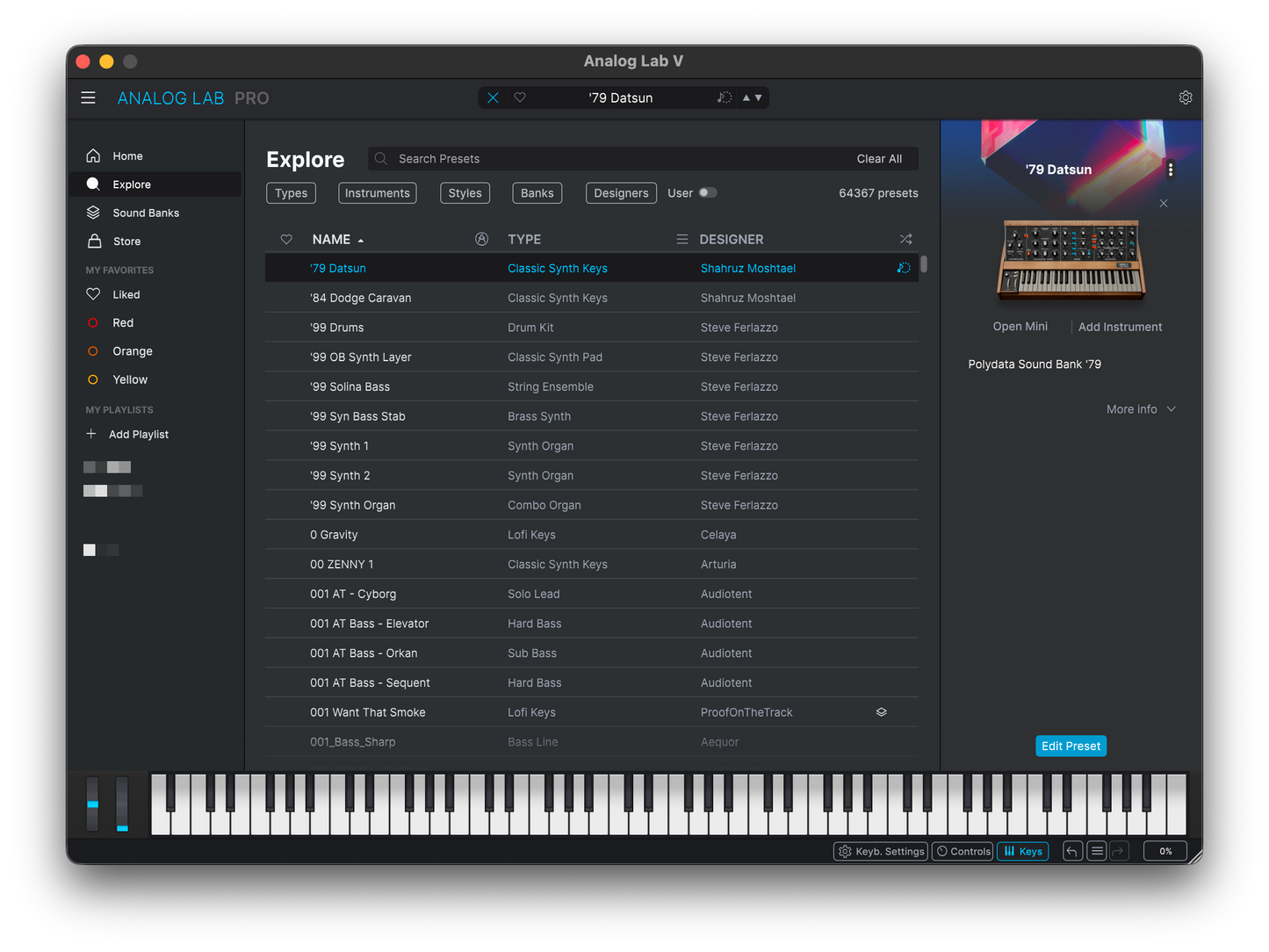 Arturia V Collection 11 + 60,000 presets (80 GB)